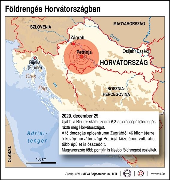 Rövidhír - Kanizsán is érezhető volt a horvátországi földrengés