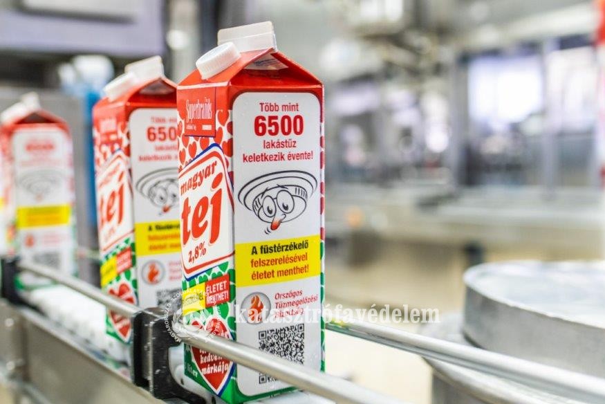  Ismét tejesdobozokon kampányol az Országos Tűzmegelőzési Bizottság