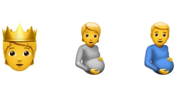 Érkezik a terhes férfi emoji